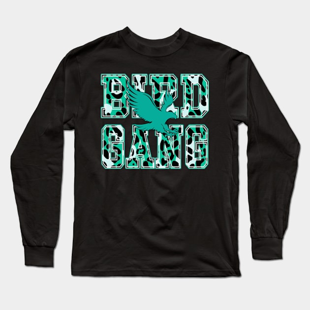 Bird Gang Philadelphia Eagles Long Sleeve T-Shirt by Manut WongTuo